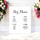 Search for bar menu posters Black