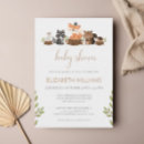 Search for greenery eucalyptus baby shower invitations Woodland animals