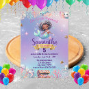 Search for african american mermaid birthday invitations Whimsical