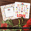 Search for red love heart cards Red and black