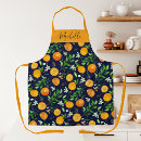 Search for orange floral aprons Watercolor