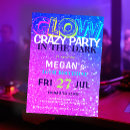 Search for glow in the dark birthday invitations Pink