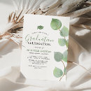 Search for greenery graduation invitations Gold