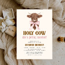 Search for cowgirl bridal shower invitations Highland cow