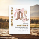 Search for western boots bridal shower invitations Spring summer fall