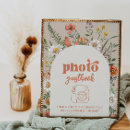 Search for baby shower guest book signs Wildflower
