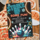 Recherche de glow bowling invitations Partie de bowling