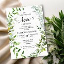 Search for greenery rehearsal dinner invitations Watercolor