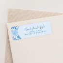 Search for retro floral return address labels Teal
