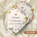Search for rustic floral baby shower stickers Woodland