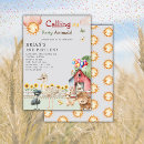 Search for barnyard party invitations Farmyard