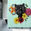Search for black panther shower curtains Big cat