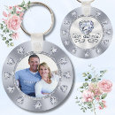 Search for diamond wedding anniversary keychains Silver