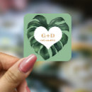 Search for tropical seals wedding stickers Leaf