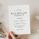 Search for black bachelor party invitations White