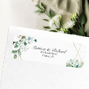 Search for gold wreath return address labels Watercolor