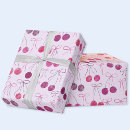 Recherche de cerises papier cadeau Rose rouge