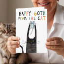 Search for 60th cat birthday cards Sixty