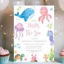 Search for digital mermaid birthday invitations Nautical