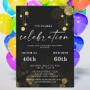 Search for adult joint party invitations Gold glitter