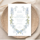 Search for blue floral wreath invitations Flowers