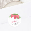 Search for red strawberry stickers Baby girl