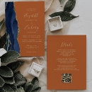 Search for navy blue and burnt orange wedding invitations Elegant
