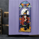 Search for full moon shower curtains Witch