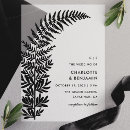 Recherche de fougère invitations Mariée
