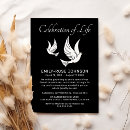 Search for dove funeral invitations Celebration of life