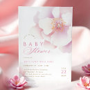 Search for blush floral baby shower invitations Elegant modern floral