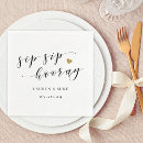 Search for sip sip hooray napkins Bridal shower