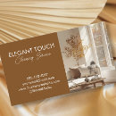 Search for residential cleaning services business cards Housekeeping