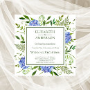 Recherche de hortensias bleus invitations Bride