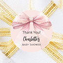 Search for blush pink baby shower stickers Bow