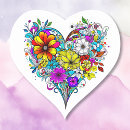 Search for floral valentine stickers Heart