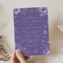 Search for purple butterfly wedding invitations Vintage