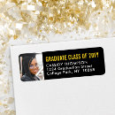 Search for black white yellow return address labels Elegant