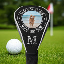Search for black and gold golf head covers Best dad by par