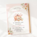 Search for pumpkins birthday invitations Floral