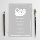 Search for swan baby shower invitations Animal