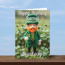 Search for shamrock birthday cards Leprechaun