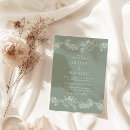 Search for green design invitations Elegant