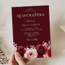 Search for enchanted quinceanera invitations Red