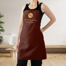 Search for gold monogram aprons Classy