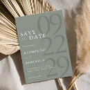 Search for sage save the dates Minimalist