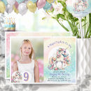 Search for ninth birthday invitations Elegant