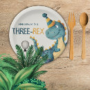 Search for dinosaur plates Three rex birthday