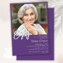 Search for purple 80th birthday invitations Simple