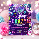 Search for dance party invitations Neon glow party